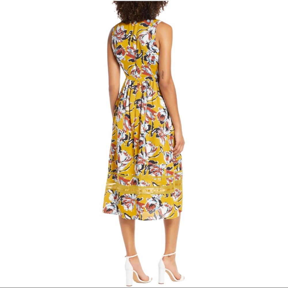 Chelsea28 Floral Print Sleeveless Midi Dress (S) - Picture 3 of 13